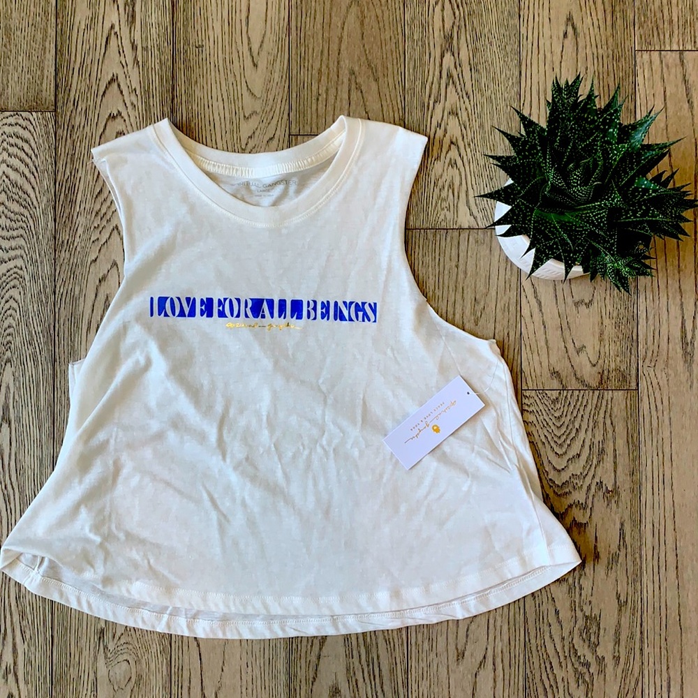 Spiritual Gangster crop tank. New with tags!